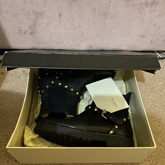 TwinSet Studded Chelsea Boots - Picture 10 of 12